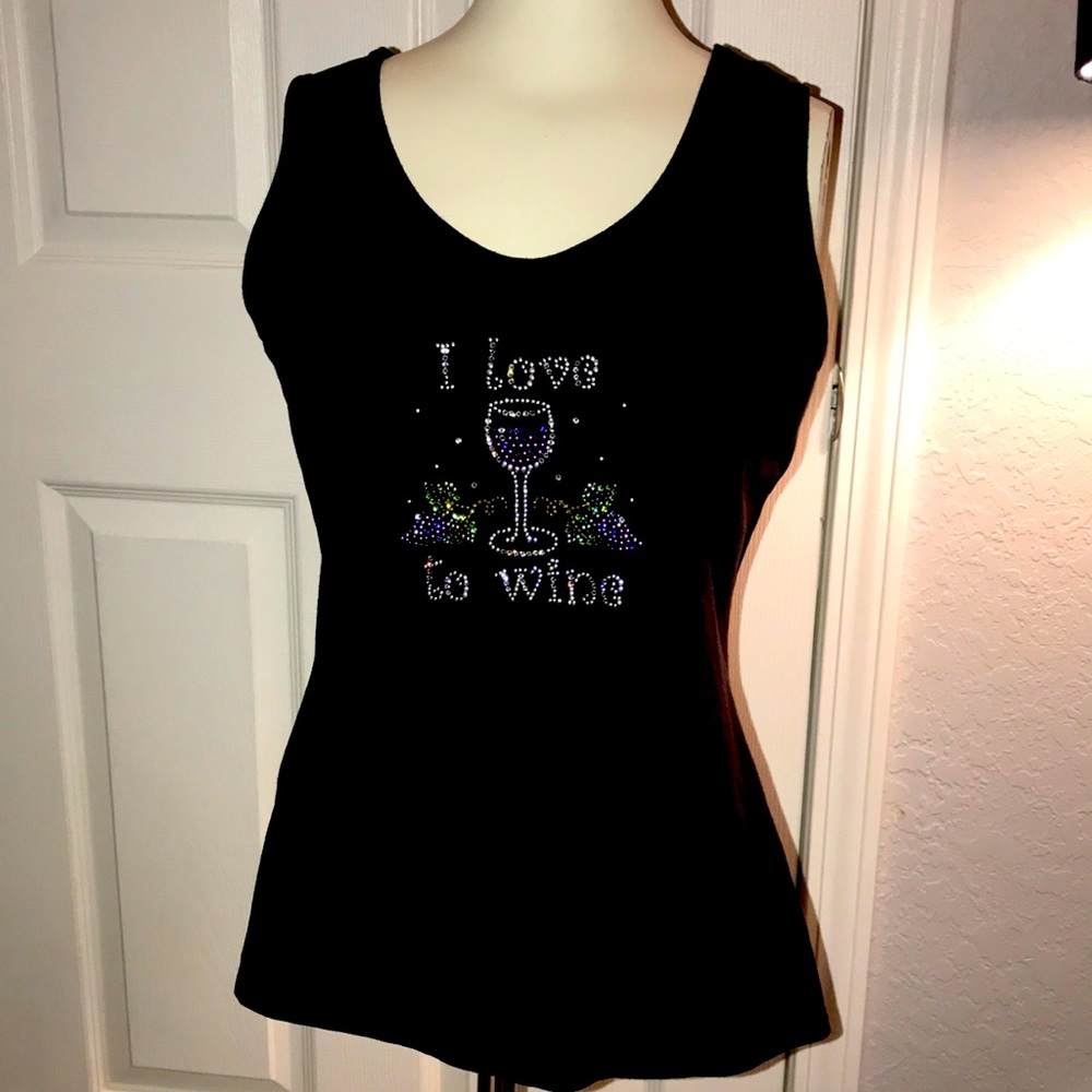 Christine Alexander bedazzled tank